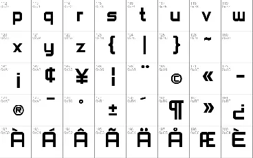 SF Chaerilidae font