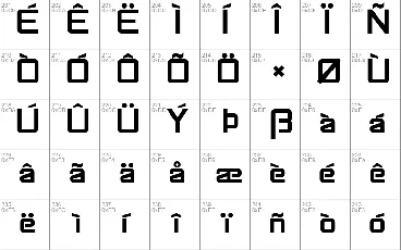 SF Chaerilidae font