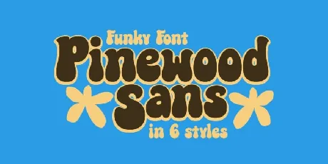 Pinewood Outline font