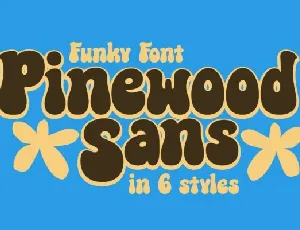 Pinewood Outline font