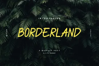 Borderland font