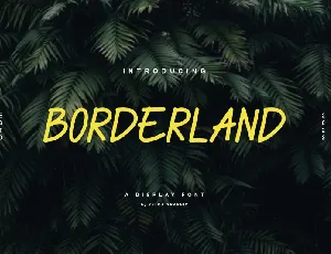 Borderland font