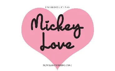 Mickey Love font