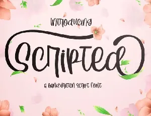 Scripted font