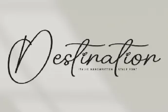 Destination Script Typeface font