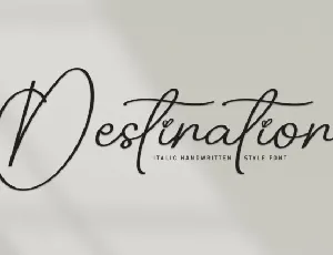 Destination Script Typeface font