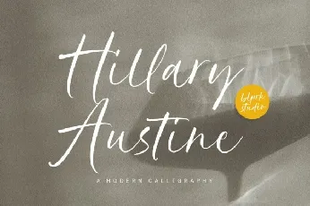 Hillary Austine font