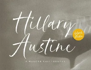 Hillary Austine font