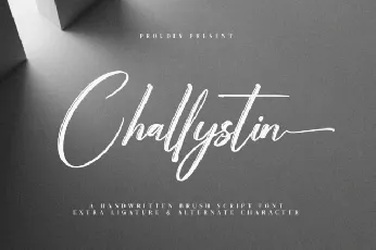 Challystin font