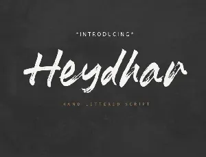 Heydhar Brush font