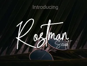 Rostman Script font