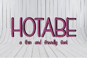 Hotabe font