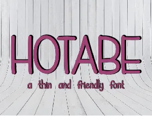 Hotabe font