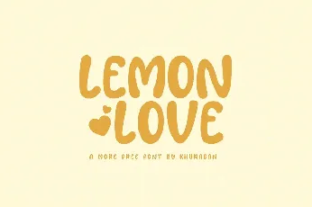 Lemon Love font