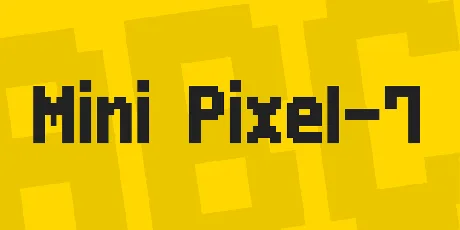 Mini Pixel-7 font