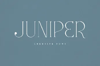 Juniper font