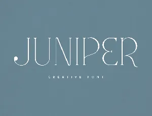 Juniper font