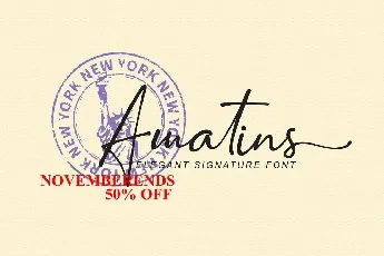 Amatins font