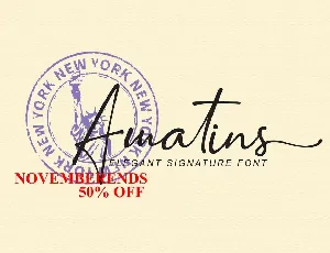 Amatins font