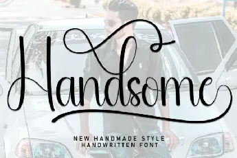 Handsome Script Typeface font