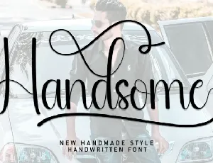 Handsome Script Typeface font