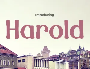 Harold font