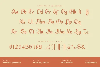 Mellion font