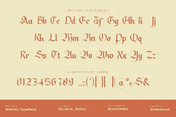 Mellion font