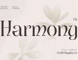 CS Harmony font