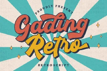 Gading Retro font