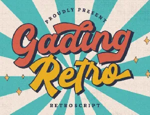 Gading Retro font