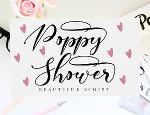 Poppy Shower font