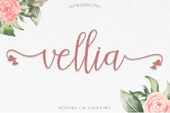 vellia - Personal Use font