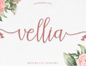 vellia - Personal Use font