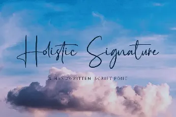 Holistic Signature font