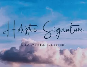 Holistic Signature font