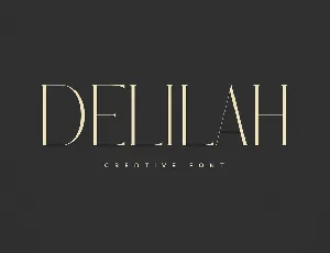 Delilah font