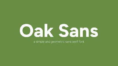 Oak Sans family font