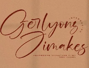 Gerlyonz Jimakes font