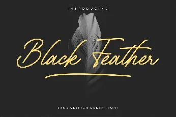 Black Feather font