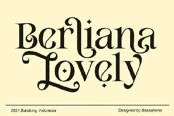 Berliana Lovely Serif font