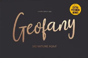 Geofany Script font