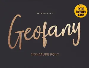 Geofany Script font