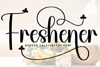 Freshener Script font