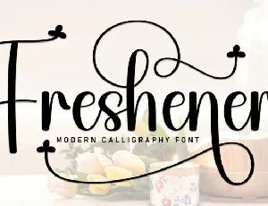 Freshener Script font