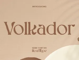 Volkador font