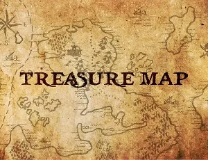 Treasure Map font