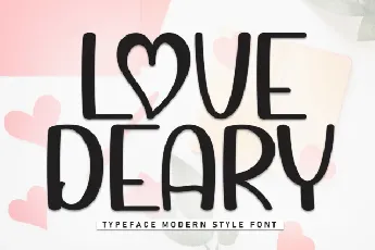 Love Deary Display font