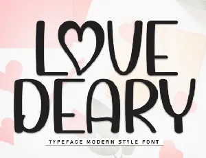 Love Deary Display font