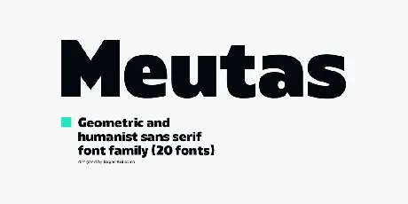 Meutas Family font